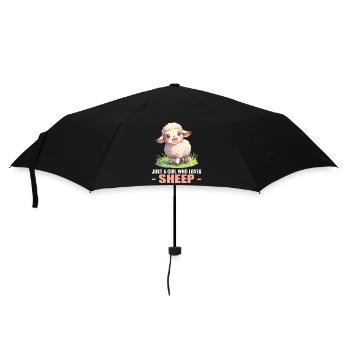 Schafe Schaf - Regenschirm (klein) - Schwarz - Vorne