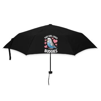 Budgie Saying Funny Budgie Gift - Umbrella (small) - black - Front