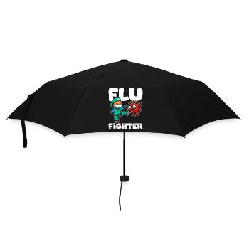 FLU FIGHTER - NURSE GIFT - Umbrella (small) - black - Front