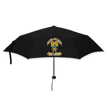 Se sentir mignon pourrait mourir plus tard plante - Parapluie standard - noir - Devant