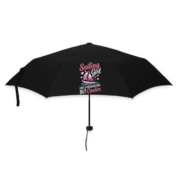 Segeln Spruch Mädchen Segler Segeln Geschenk - Regenschirm (klein) - Schwarz - Vorne