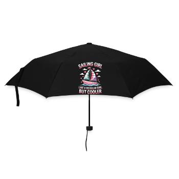 Sailing Saying Girl Sailor Sailing Gift - Umbrella (small) - black - Front