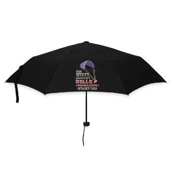 Mut zum Flug - Regenschirm (klein) - Schwarz - Vorne