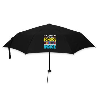 Lass Mich Nicht Meine Schulberater Stimme Nutzen - Regenschirm (klein) - Schwarz - Vorne