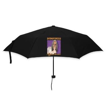 Cadeau pour le propriétaire d’un lévrier afghan - Parapluie standard - noir - Devant