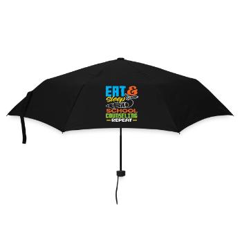Eat Sleep School Counseling Repeat Motivation - Umbrella (small) - black - Front
