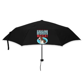 English Springer Spaniel Dog Gifts - Umbrella (small) - black - Front