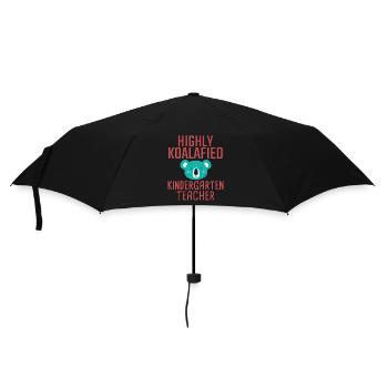 Kindergarten teacher Koalafied - Umbrella (small) - black - Front