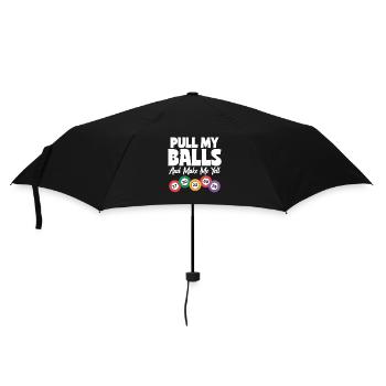 Bingo Gift for Bingo Players - Umbrella (small) - black - Front