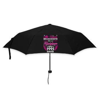 Königinnen Jahrgang 2015 geboren 10 Geburtstag - Regenschirm (klein) - Schwarz - Vorne
