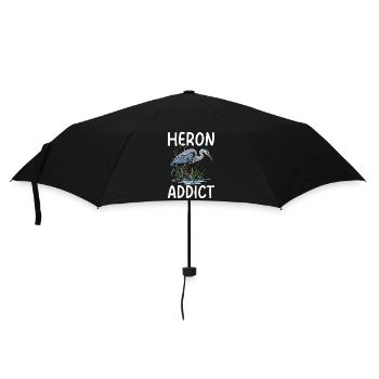 Héron accro - Parapluie standard - noir - Devant