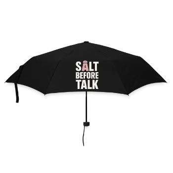 Salzliebhaber Natriumabhängiger Nacl Meme - Regenschirm (klein) - Schwarz - Vorne
