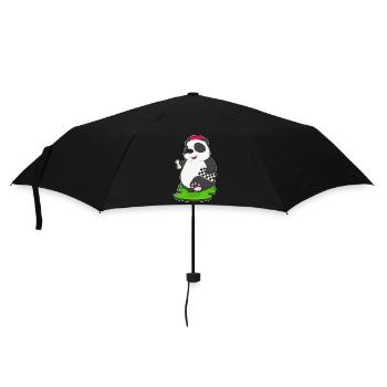 Panda Chess Piece Chess Chessboard - Umbrella (small) - black - Front