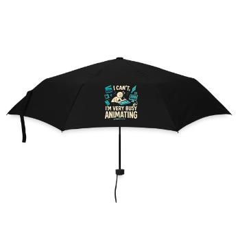 Ich kann nicht, ich bin sehr beschäftigt mit der - Regenschirm (klein) - Schwarz - Vorne