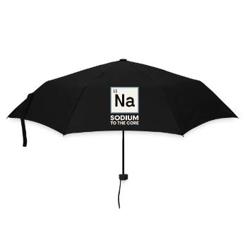 Salzliebhaber Natriumabhängiger Nacl Meme - Regenschirm (klein) - Schwarz - Vorne