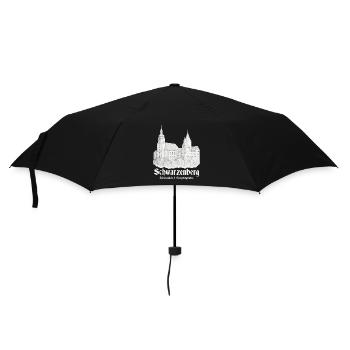 Schwarzenberg Schlossblick - Regenschirm (klein) - Schwarz - Vorne