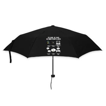 Ce que je fais de mon temps libre – Tennis - Parapluie standard - noir - Devant