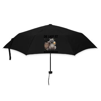 Die Lage Ist Besäufniserregend - Regenschirm (klein) - Schwarz - Vorne