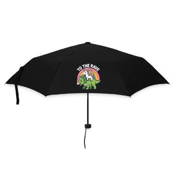To The Rave EDM Unicorn Sloth Dinosaur - Umbrella (small) - black - Front