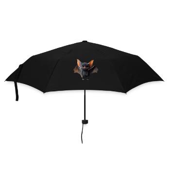 Fledermaus Flughund Vampir Bat Süße Fledemäuse - Regenschirm (klein) - Schwarz - Vorne