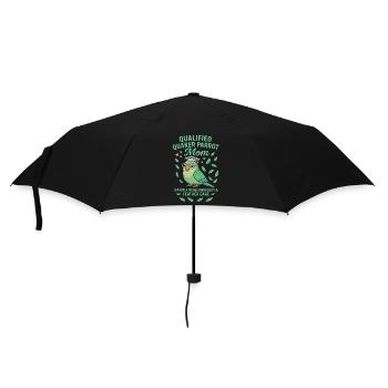 Qualifizierte Quaker Papageienmutter - Regenschirm (klein) - Schwarz - Vorne