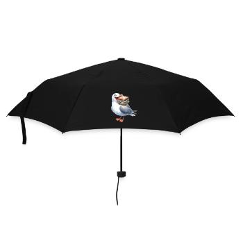 Mer du Nord Mer Baltique Mouette Mouettes Hareng maritime - Parapluie standard - noir - Devant