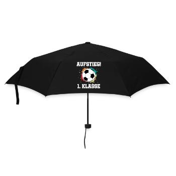 Promotion 1st Class Football Design - Umbrella (small) - black - Front