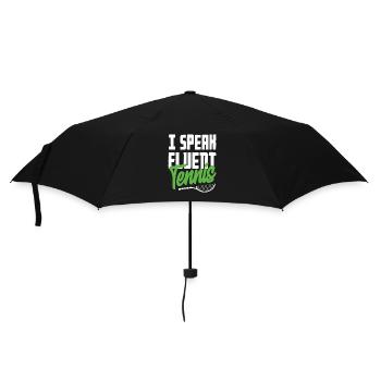 I speak fluent tennis player language - Umbrella (small) - black - Front