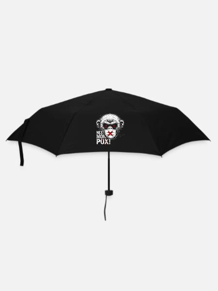 Protest Affe Gesichtsmaske Kunstwerk - Regenschirm (klein) - Schwarz