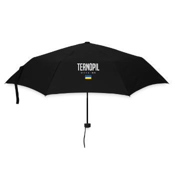 Ternopil Ukraine - Regenschirm (klein) - Schwarz - Vorne