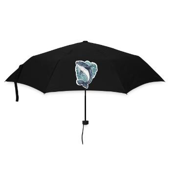 Wal - Regenschirm (klein) - Schwarz - Vorne