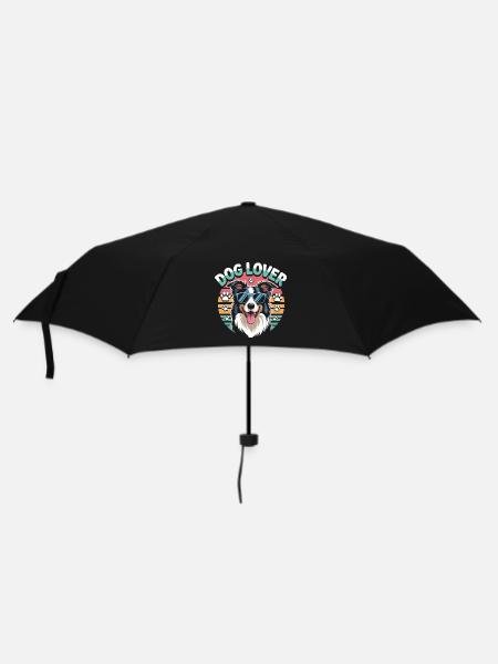 Hundefreund - Regenschirm (klein) - Schwarz