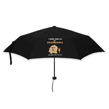 I Work Hard So My Golden Doodle Can Have A better - Umbrella (small) - black - Front