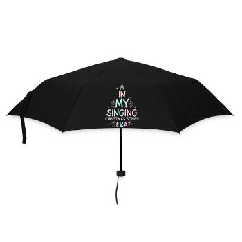 Noël de Weihnachten à l’époque des chansons de Noël chantantes - Parapluie standard - noir - Devant