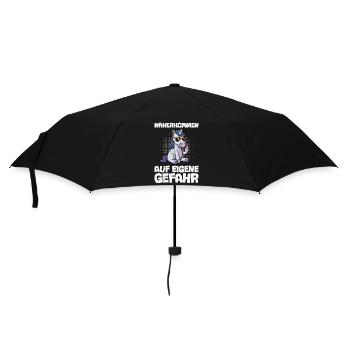 Mallorca NÄHER KOMMEN AUF EIGENE GEFAHR Lustig - Regenschirm (klein) - Schwarz - Vorne
