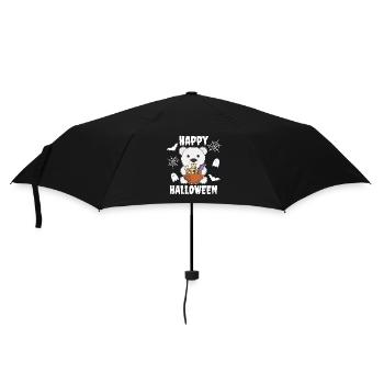 noodles Japanese noodles Halloween polar bear ramen - Umbrella (small) - black - Front