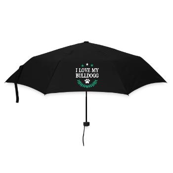 J’adore mon Bulldogg - Parapluie standard - noir - Devant