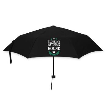 I Love my Afghan Hound - Umbrella (small) - black - Front