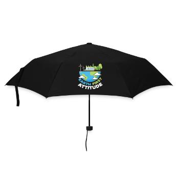 Ski Skifahrer Wintersport - Regenschirm (klein) - Schwarz - Vorne
