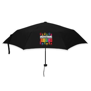 Autistic Autism Understanding Before Judging - Umbrella (small) - black - Front