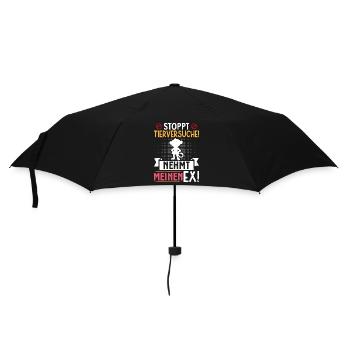 Bien-être animal STOP AUX TESTS SUR LES ANIMAUX PRENEZ MON EX - Parapluie standard - noir - Devant