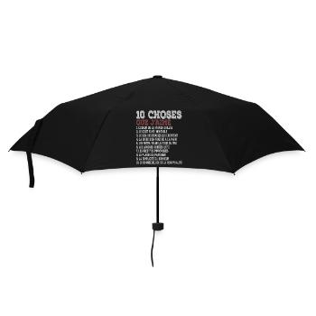 10 Things I Love Barbecue, Grilling - Umbrella (small) - black - Front