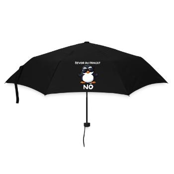 Pingouin aux lunettes de soleil Basse-Autriche - Parapluie standard - noir - Devant