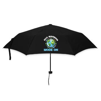 Éco-guerrier écologiste Mode activé - Parapluie standard - noir - Devant