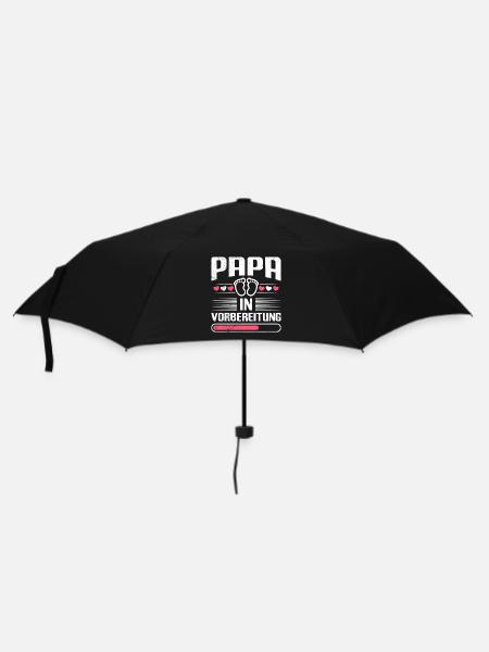 PAPA IN VORBEREITUNG Vaterschaft Lustiges - Regenschirm (klein) - Schwarz