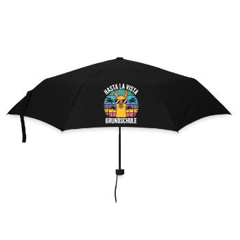 Cadeau de remise des diplômes de l'école primaire Lama Hasta La Vista - Parapluie standard - noir - Devant