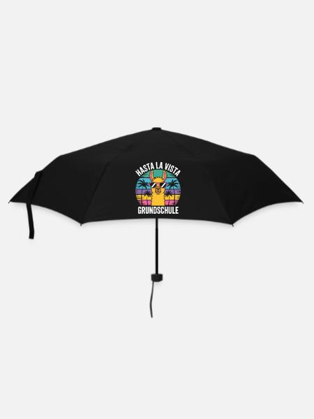 Lama Hasta La Vista Grundschule Abschluss Geschenk - Regenschirm (klein) - Schwarz