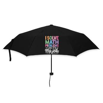 Je résous les problèmes de mathématiques comme un pro - - Parapluie standard - noir - Devant
