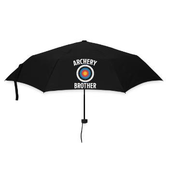 Tir à l'arc disant frère cadeau de tir à l'arc - Parapluie standard - noir - Devant