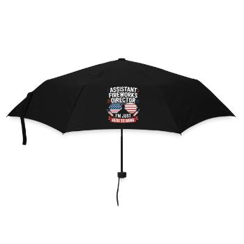 Just Here to Bang Assistant Fireworks Director - Umbrella (small) - black - Front